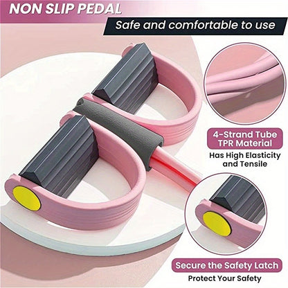 Portable Foot Pedal Fitness Equipment Home Gym Full Body Workout Machine, Exercise Sit-ups, Yoga, Abdominal Training