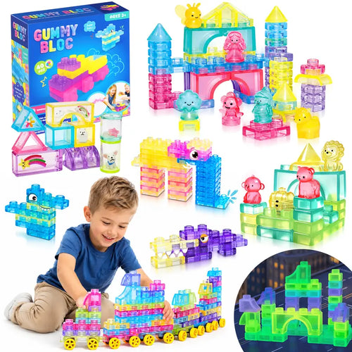 Gummy Blocks Squishy Jelly Texture