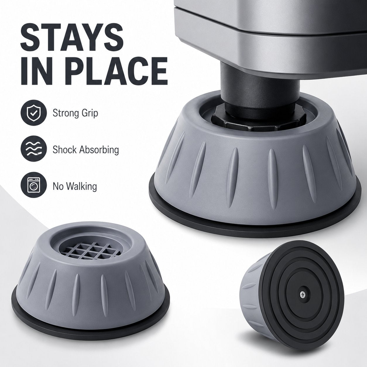 Anti-Vibration & Noise Reduction Washing Machine Foot Pads