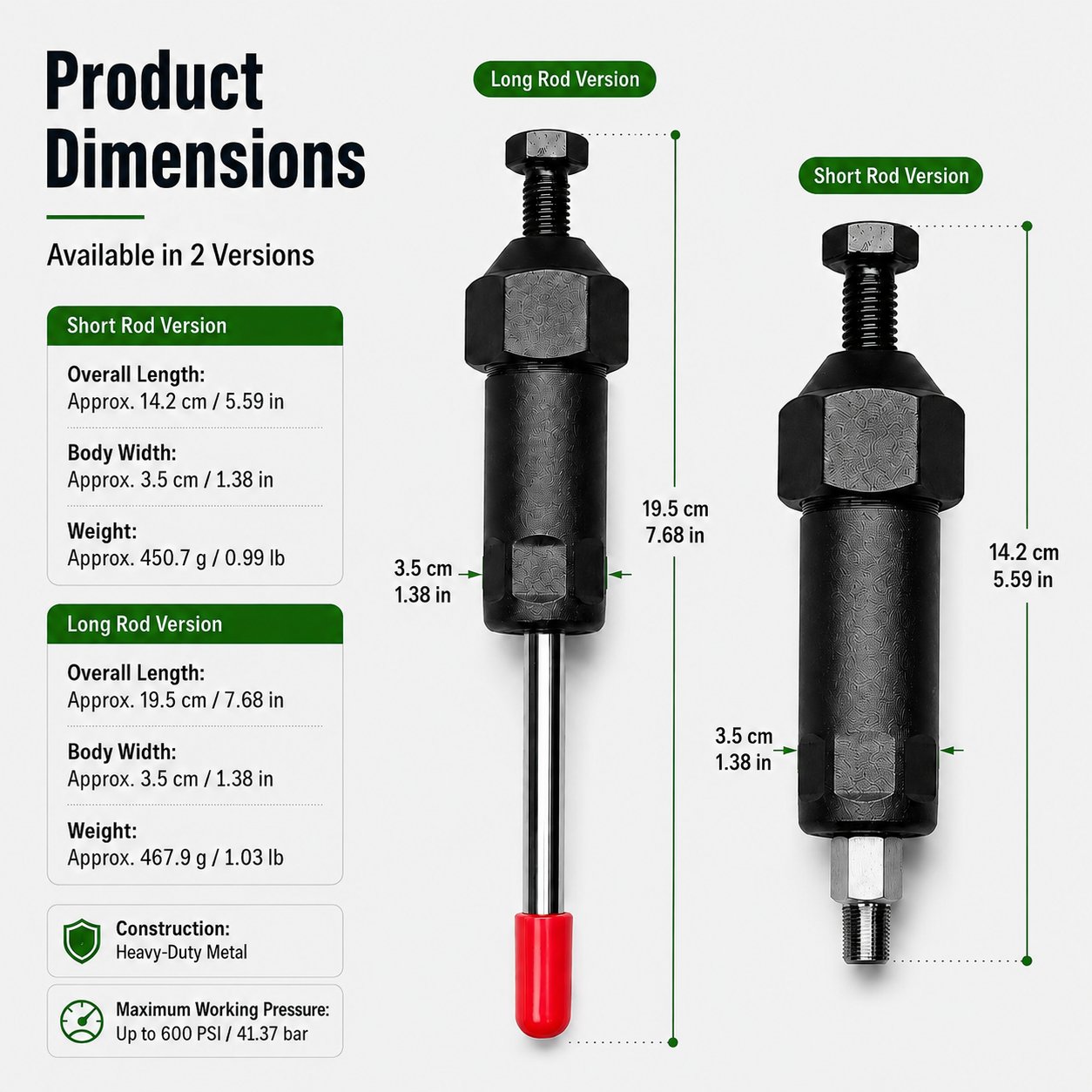🔧 Heavy‑Duty Grease Fitting Cleaner Tool With M6 & M8 Adapters
