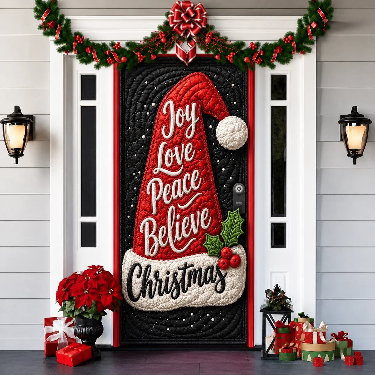 🎉🔥Last day with huge discounts!🌟2026 3D Christmas front door decoration