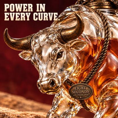 🤠 Eight Seconds Bull Rider Whiskey Decanter – Las Vegas 2026 Rodeo Collector's Edition 🐂