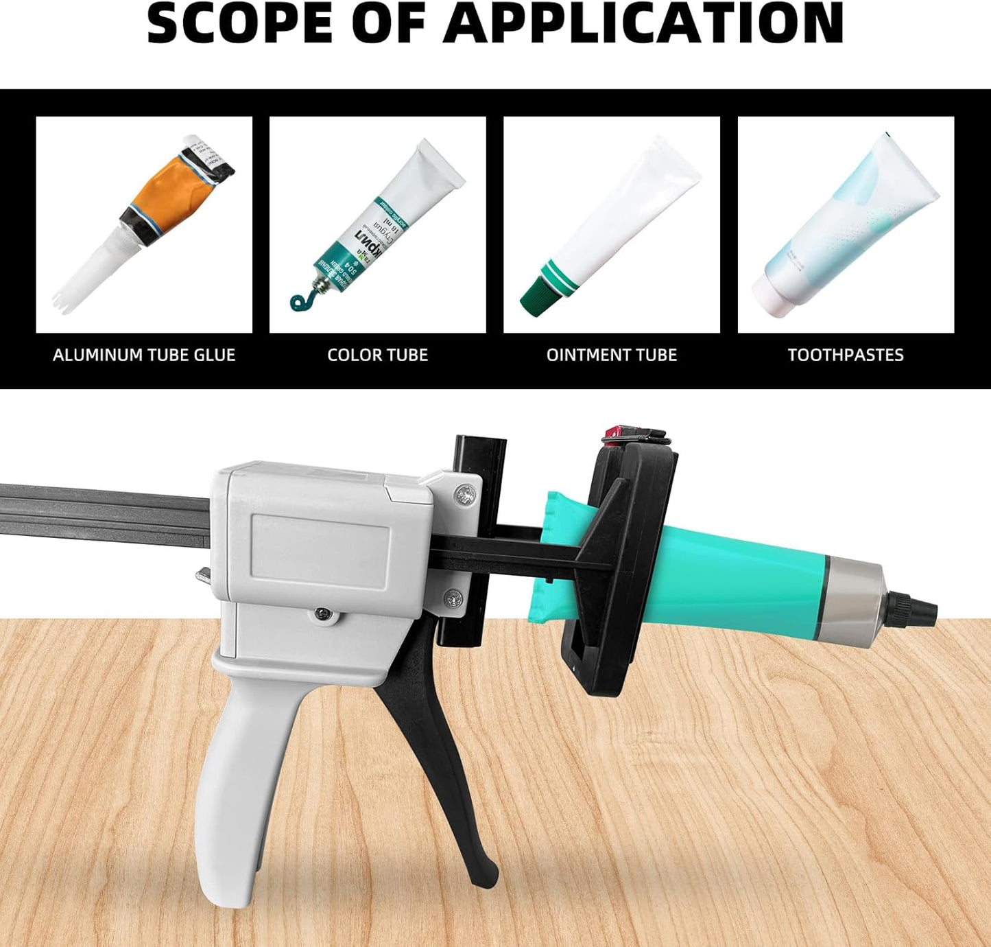 🔧 Labor-Saving Manual Tube Squeezer Glue Gun