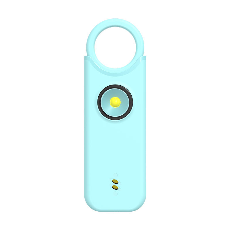 Personal safety alarm forwomen: features a high-decibel siren and strobe light;keychain design; helps protectbelongings and prevent loss.