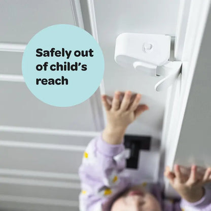 The Snap-On Door Lock Kids Can't Reach or Defeat