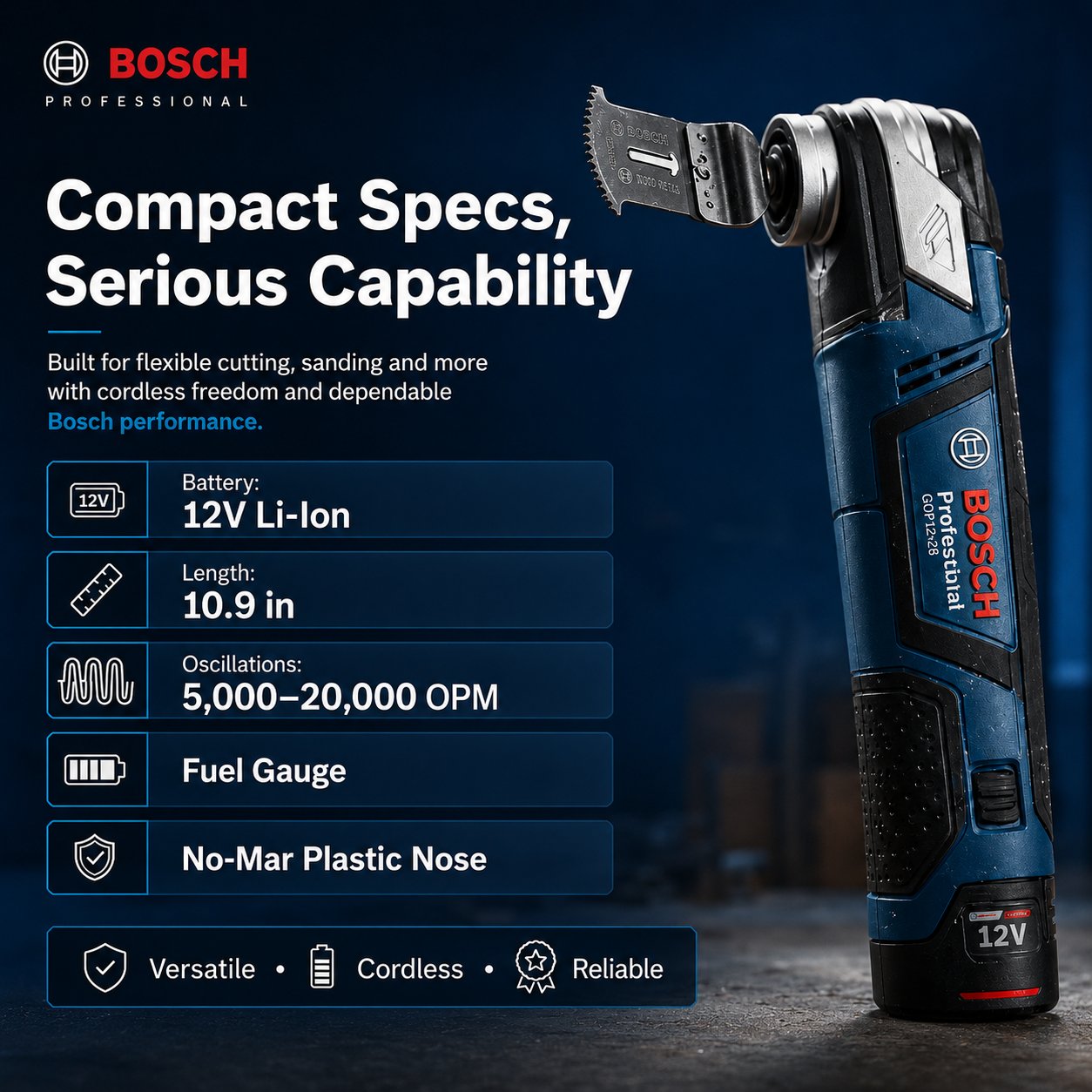 Bosch GOP 12V-28 Compact Cordless Multi-Cutter