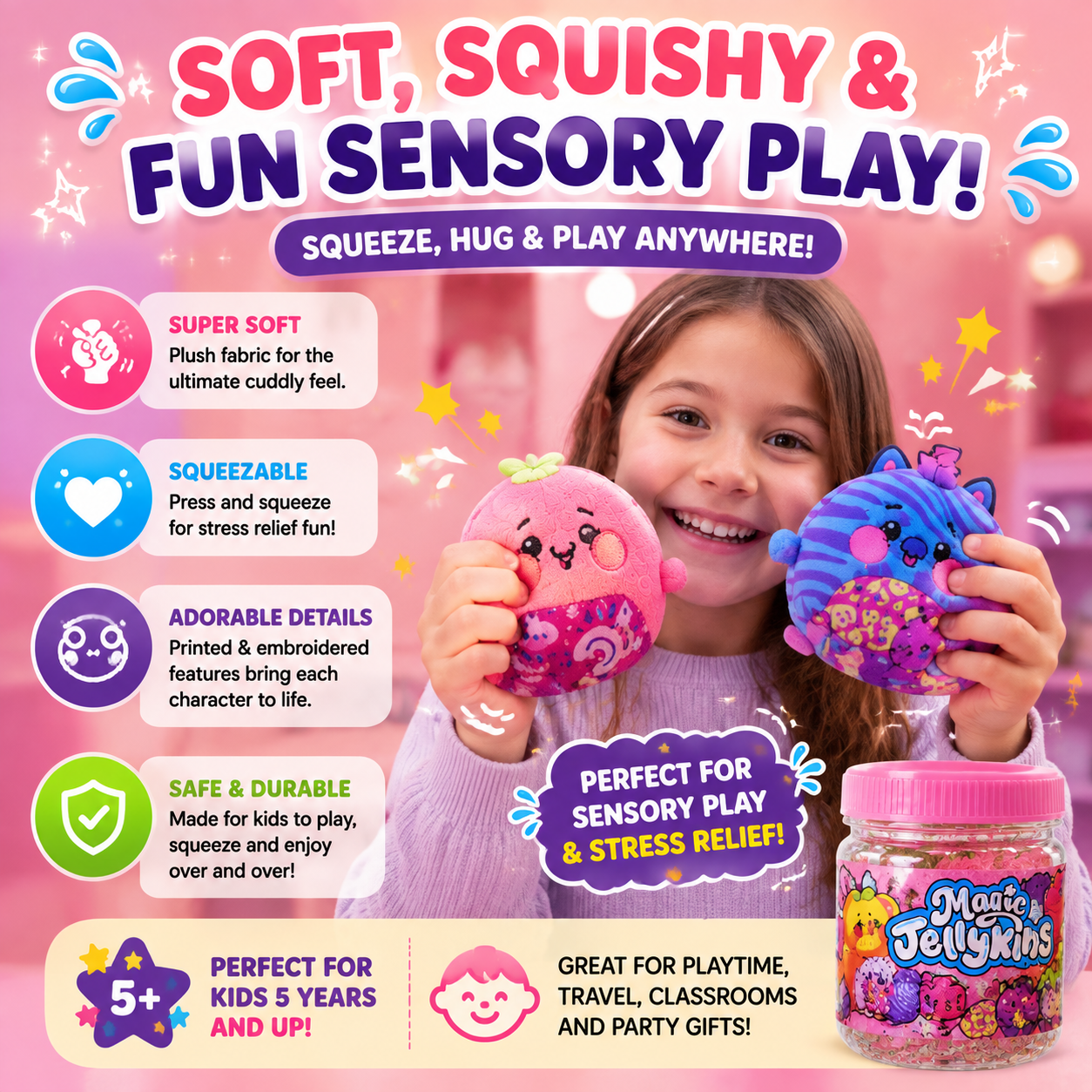 Magic Surprise Plush Jar 2026 – Cute Hidden Collectible Toy Gift For Kids