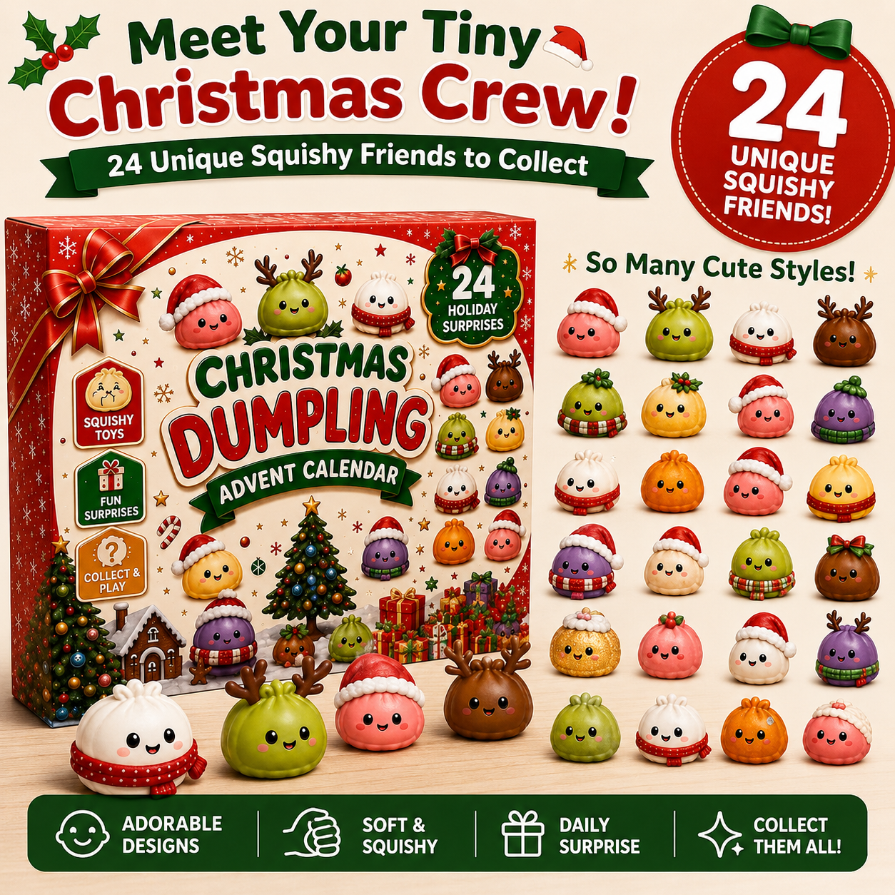 Christmas Mini Squishies Advent Calendar 2026