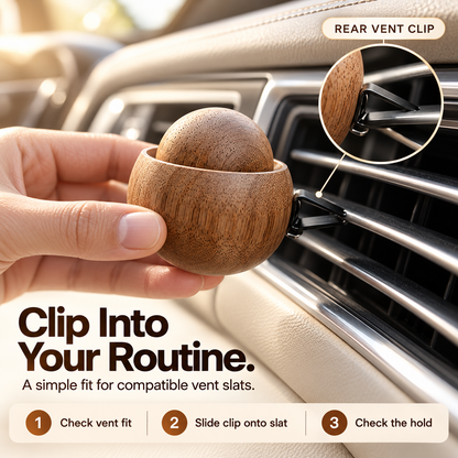 🚗🔥 50% OFF Wooden Car Vent Diffuser – Refillable Wood-Grain Aroma Holder, Stylish Car Interior Accessory, Limited-Time Deal!