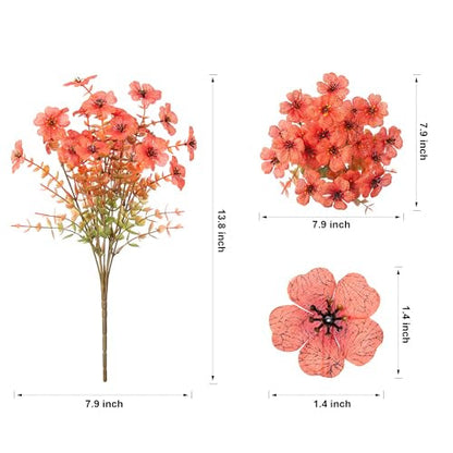 🍂Artificial Fall Flowers Faux Mums for Outdoor Indoor Garden Home Decoration
