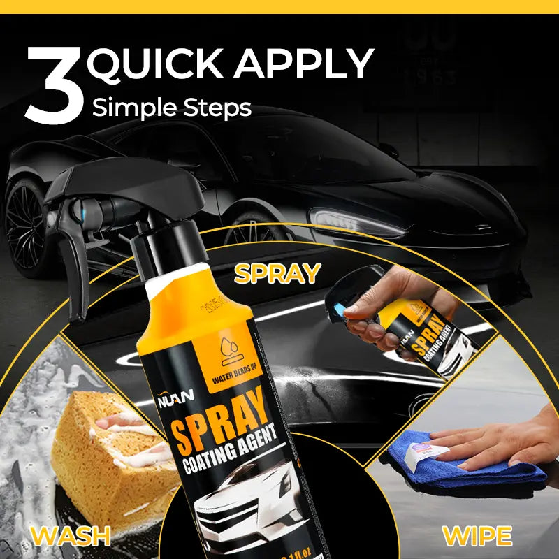 300ml Large Capacity Nano Car Coating Spray, Professional Spray Coating with Superior Water Beading & UV Defense