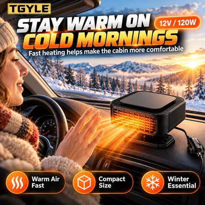 🔥HOT SALE🔥Portable Car Heater Defroster with 360-Degree Rotating Base