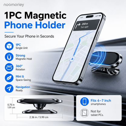 360° Magnetic Car Phone & Tablet Mount with Suction Cup