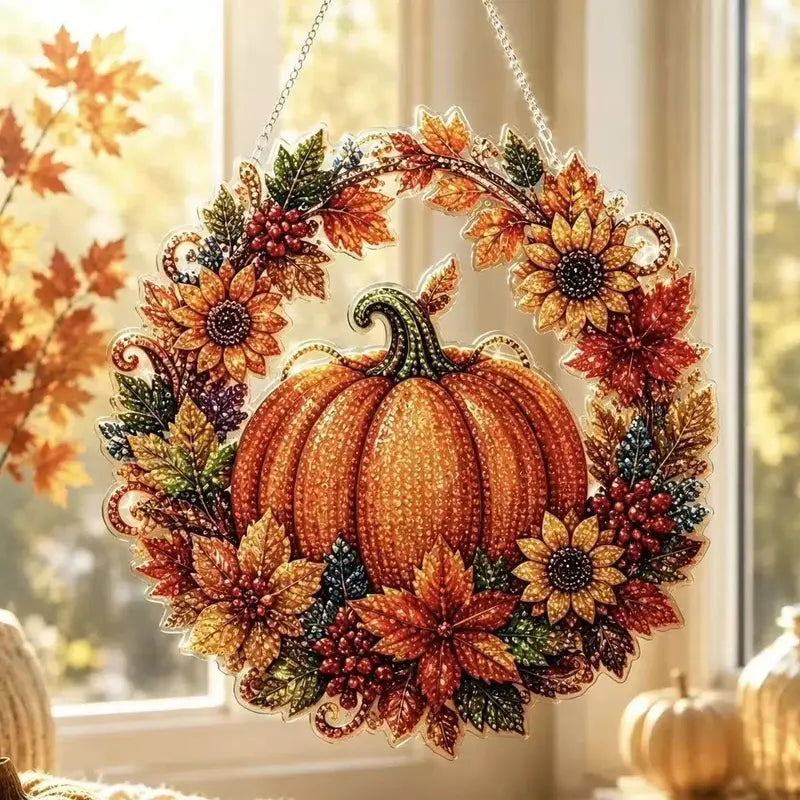Halloween Diamond Painting Suncatcher Ornament Kit