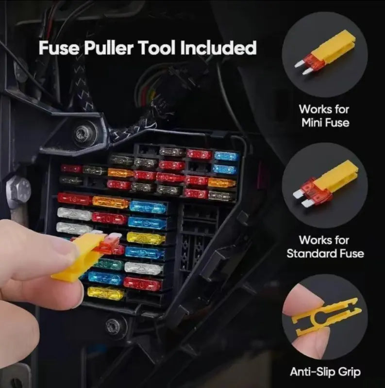 306PCS Zinc Alloy Car Blade Fuse Assortment Set