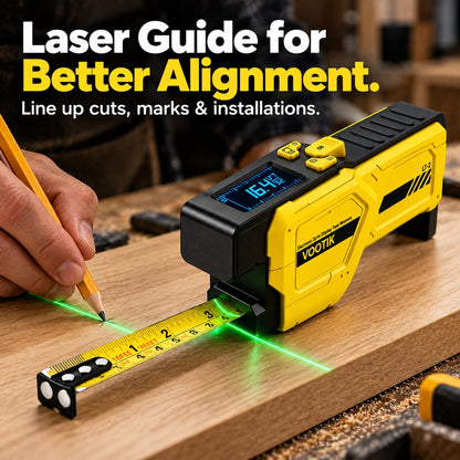📏 3-in-1 Digital Laser Tape Measure
