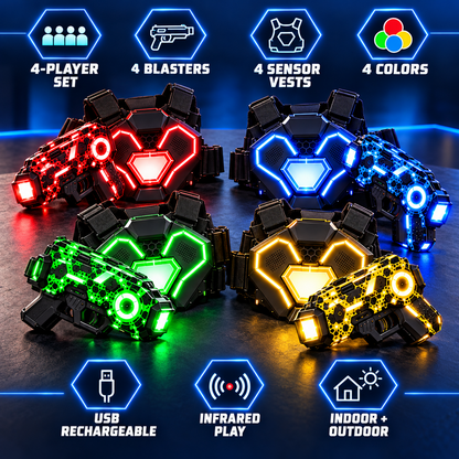 [Free Shipping] 🎮 Rechargeable Laser Tag Set for Kids & Families