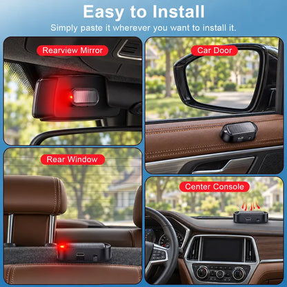 Solar Powered Plastic Fake Car Alarm Lamp