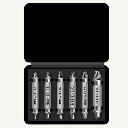 🔥🛠️ Stripped Broken Screw Remover, 🔩6 Counts Set Easy Out Bolt Extractor