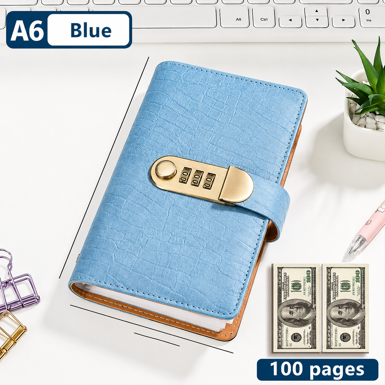 🔒100 Transparent Pocket Currency Collectors Album