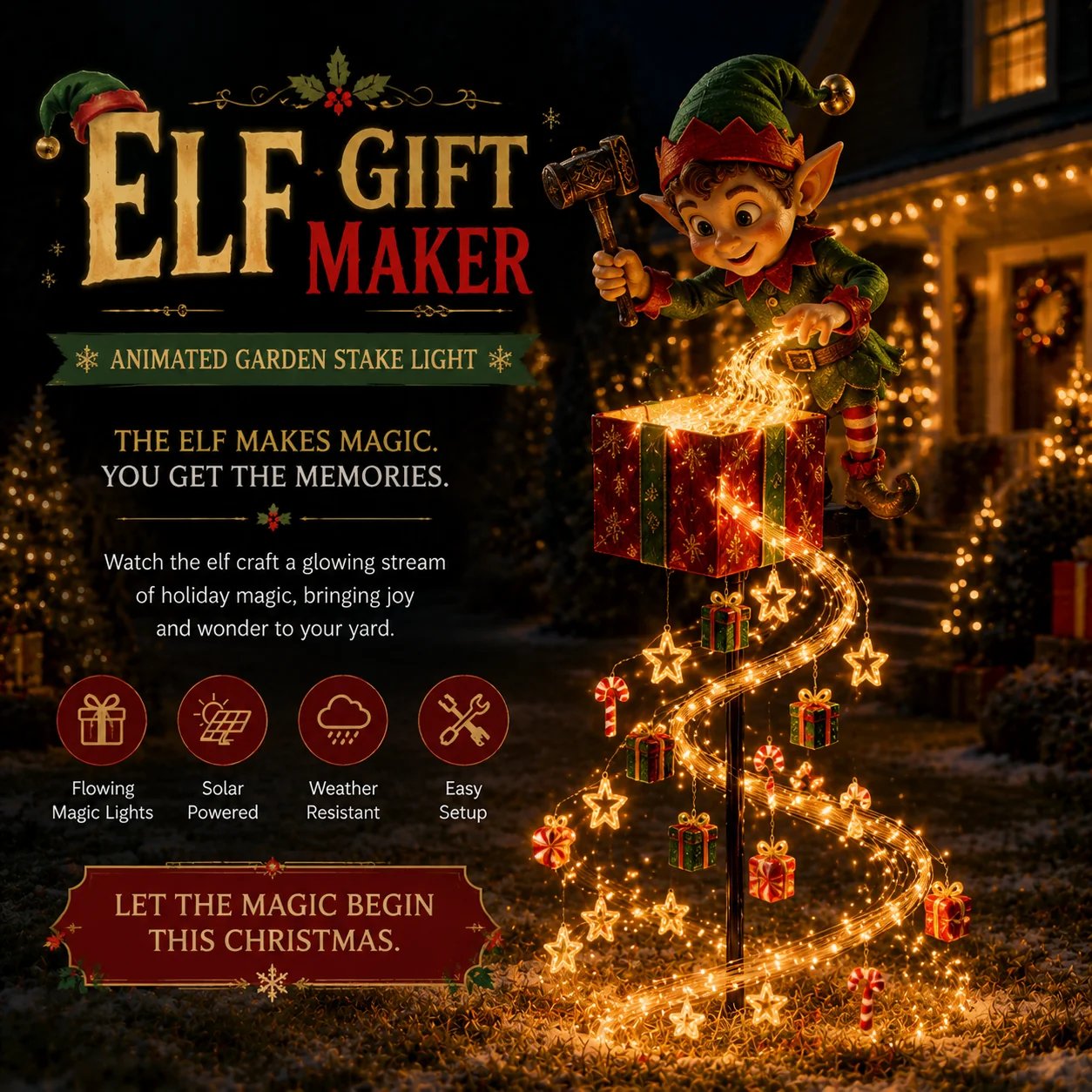 🎄49 % RABATT🎄✨ „Christmas Magic Garden“-Kollektion – Verwandeln Sie Ihren Garten mit zauberhaften, fließenden Lichtern in ein Winterwunderland