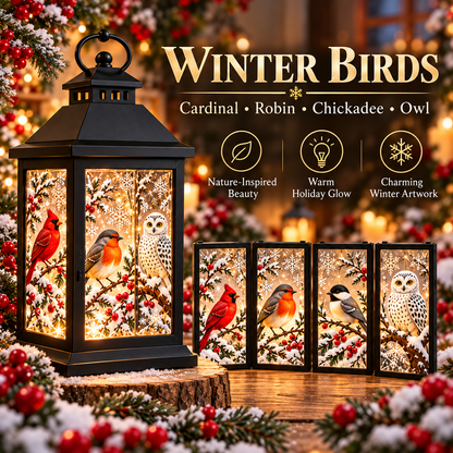 Interchangeable Crystal Lantern™ – Light-Up Holiday Décor