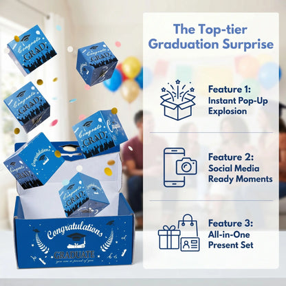 Creative Folding Pop-Up Gift Box for 2026 Graduation, Suitable for Birthdays/Anniversaries/Valentine's Day/Proposals/Graduation Gifts