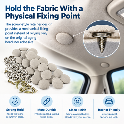 50 Pack Car Roof Headliner Repair Buttons