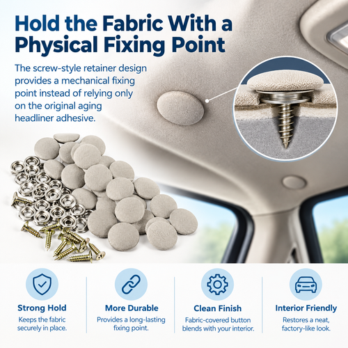 50 Pack Car Roof Headliner Repair Buttons