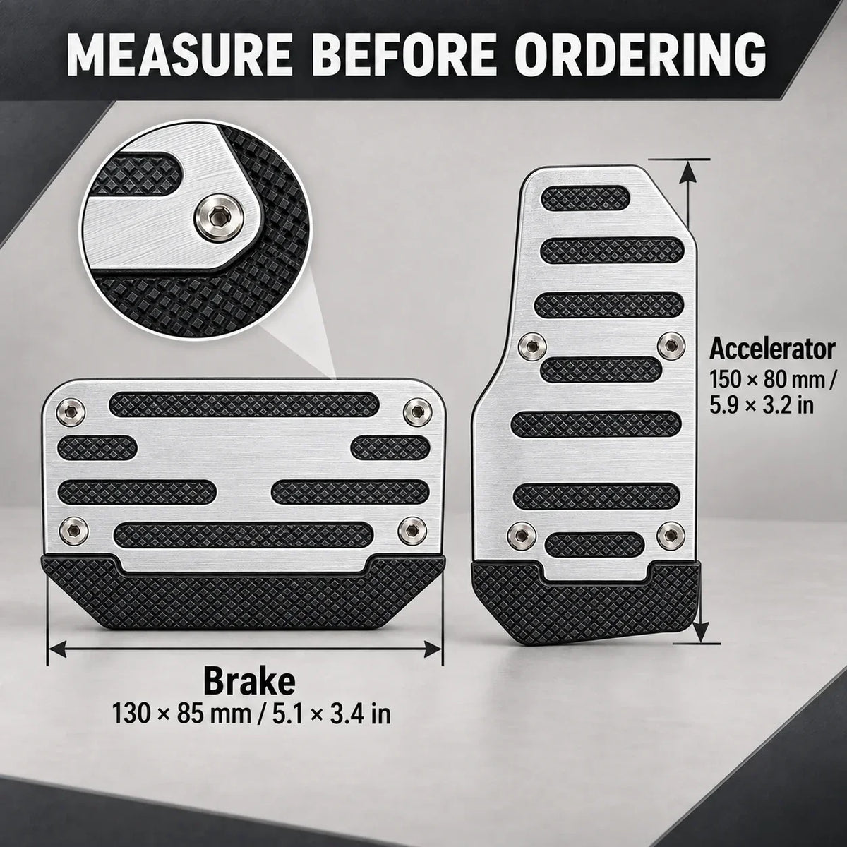 🚗NonSlip Universal Automatic Foot Brake Gas Cover Pad Pedal Accessories Car