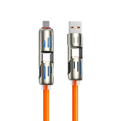🎉 Buy 1 Get 1 Free! 6.6FT 4-in-1 Fast Charging USB Cable (USB-A/Type-C/Lightning) Aluminum
