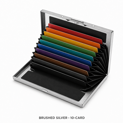 🔥 49% OFF RFID-Blocking Stainless Steel Card Wallet 🔒 Slim, Secure & Pocket-Ready