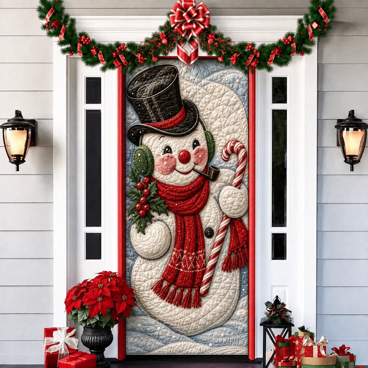 🎉🔥Last day with huge discounts!🌟2026 3D Christmas front door decoration
