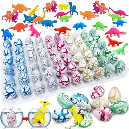 60PCS Dinosaur Eggs Hatching Toys for Kids Party Favors