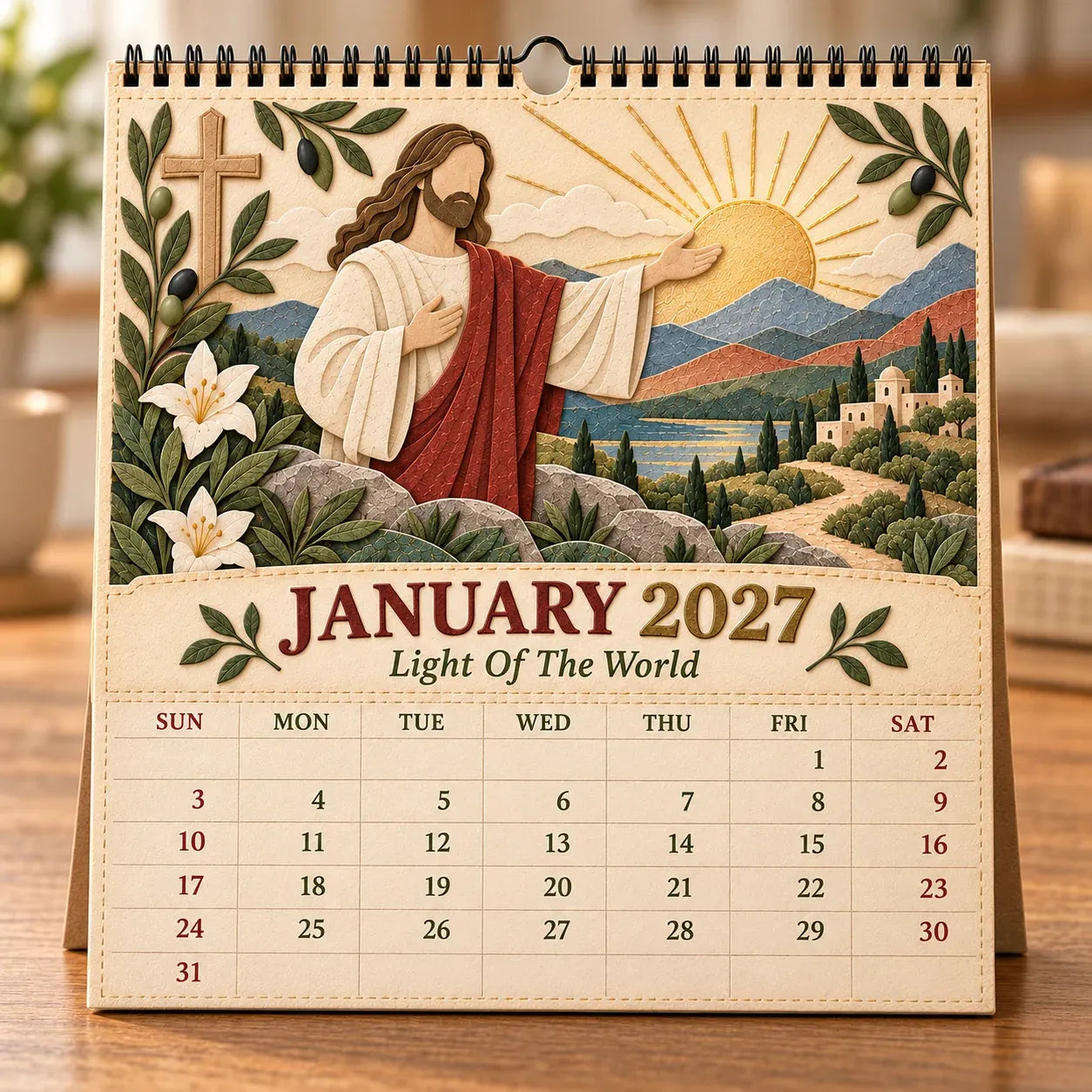 ✝️ 2027 Walking With Jesus Wall Calendar