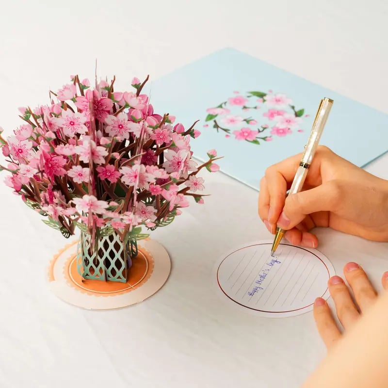 Forever-Blooming 3D Flower Pop-Up Card