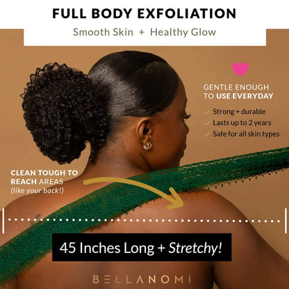 African Exfoliating Net Sponge, Authentic Ethically Sourced from Nigeria Body Scrubber