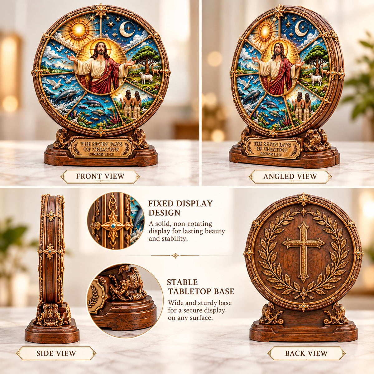 ✝️And God Created™ – The Seven Days of Creation 3D Biblical Art