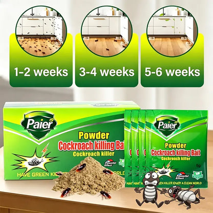 50-Packet High-Efficiency Cockroach Bait Powder