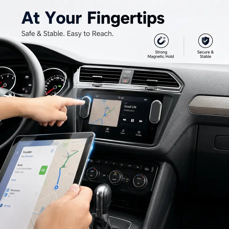 Car magnetic Phone holder Mount Universal Suction Cup Navigation Support Adjustable 360 Rotation