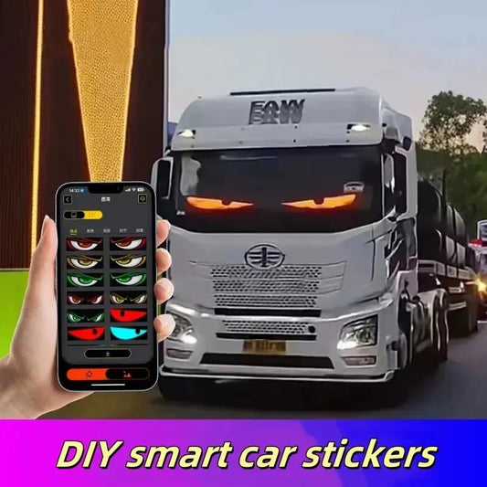 [Exclusive production] 🌈✨ Colorful Eye Lamp Soft Screen for Car Windows 🚗