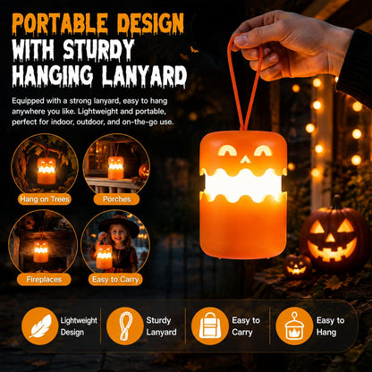 Rechargeable Halloween Pumpkin Lantern Light Collapsible Jack O Lantern🎃