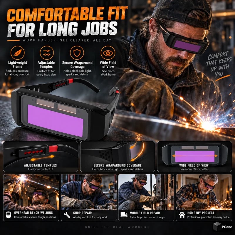 🔥HOT SALE🔥Auto-Darkening Anti-Glare Welding Glasses