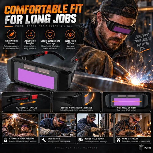 🔥HOT SALE🔥Auto-Darkening Anti-Glare Welding Glasses