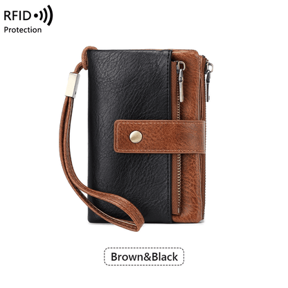 Women's long wallet, stylish clutch, elegant solid color RFID blocking leather wallet👛