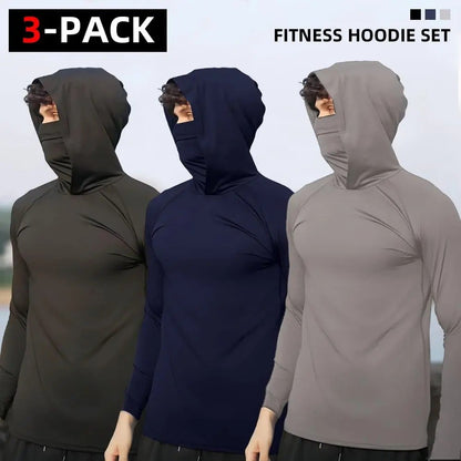 Men's Hoodie 6-Pack – 49% OFF | Slim Fit, UPF Sun Protection, Breathable