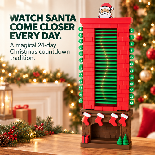 🎅 24-Day Santa Chimney Christmas Countdown Calendar – Interactive Reusable Holiday Decor