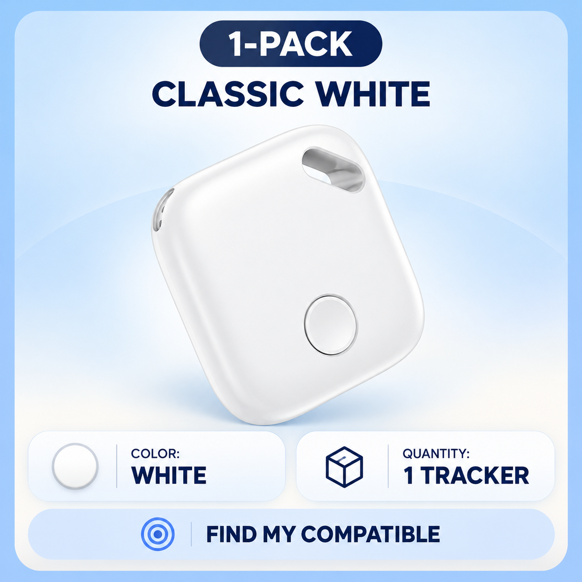 🔎 Find My-Compatible iTag Tracker – Smart Anti-Loss Tag for Keys, Wallets, Bags & Luggage