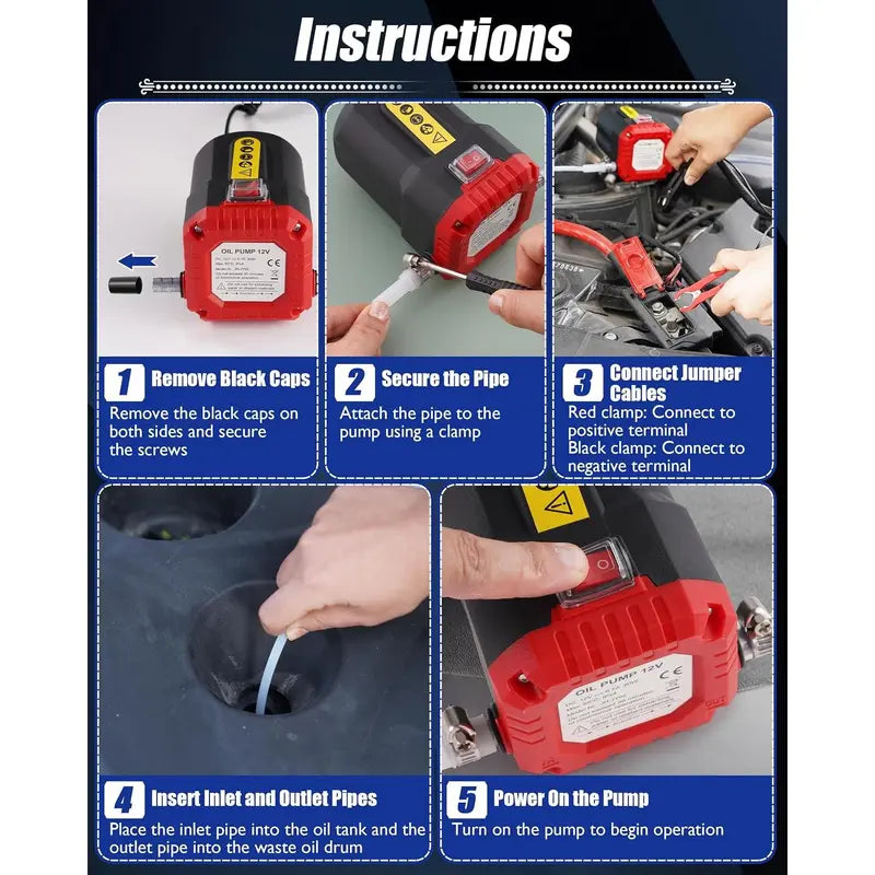 12V 80W Oil Extractor Pump