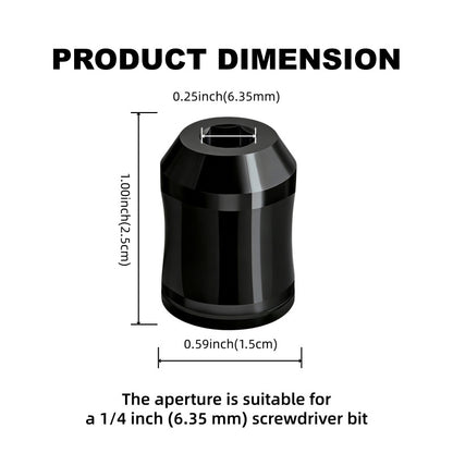 🧲Magnetic Screw Positioner Depth Limiter, Strong Magnet Holds Screws Without Dropping, Prevents Wood Splitting, Drill Bit Auxiliary Tool for DIY & Carpenter